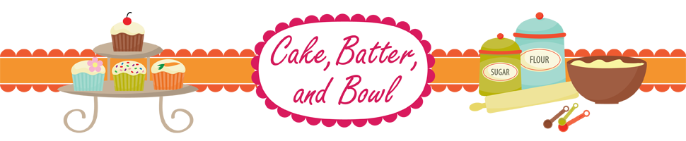 Cake, Batter, and Bowl