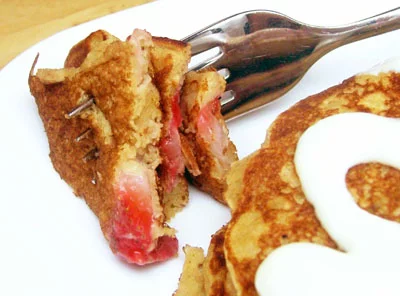 Strawberry Cheesecake Pancakes