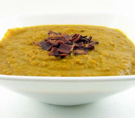 Spiced Pumpkin Soup with Turkey Bacon