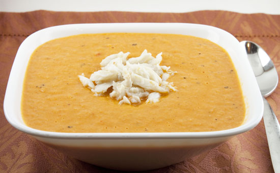 Crab and Red Pepper Bisque