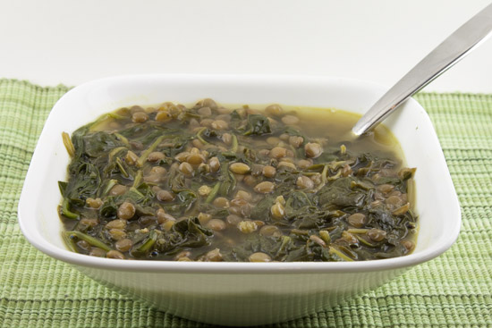 Spinach and Lentil Soup