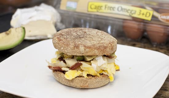 Breakfast Sandwiches with Leeks, Brie, and Avocado