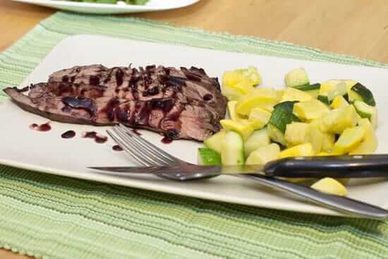 Flank Steak with Red Wine and Tamarind Sauce