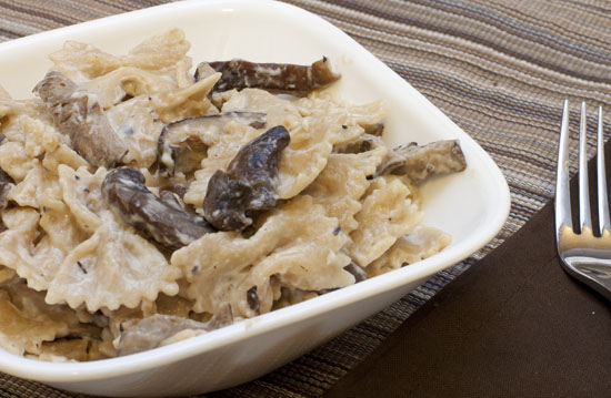 Farfalle with Mushrooms and Goat Cheese Sauce