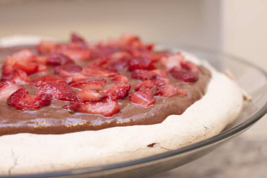 Nutella Pavlova with Strawberries