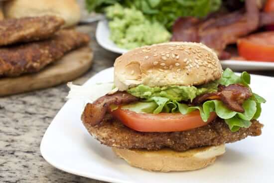 CABLT (aka Chicken, Avocado, Bacon, Lettuce, and Tomato) Sandwiches